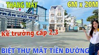 Biệt Thự Tân Cổ Điển Siêu To 6 x 20M Mặt Tiền Đường Thang Máy Đúc 4 Lầu ngay Bến Xe An Sương