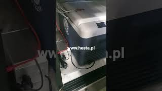 Testing medical portable fridge 12V DC for transport blood, pills, insulin.