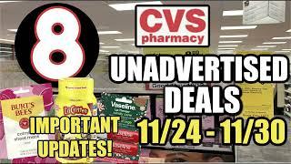 CVS UNADVERTISED DEALS (11/24 - 11/30) | ***Important Updates & More!