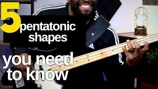 5 Pentatonic Scale Shapes  | Solo & Improv