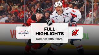 Capitals at Devils | October 19, 2024 | NHL Full Game Highlights