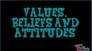 Values, Beliefs and Attitudes Definitions