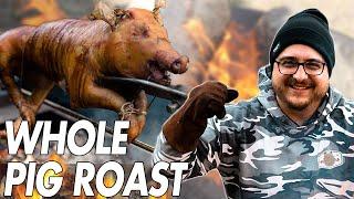 Street Style Rotisserie Pig Roast (WARNING: Includes whole pig roasting)