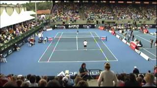 Michael Llodra v Stanislas Wawrinka   World Tennis Challenge Adelaide 2012