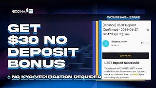 Get $30 Welcome bonus|no /No kyc/verification needed!No deposit bonus