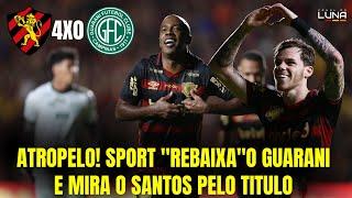 VAMOOO! SPORT PASSA O CARRO NO GUARANI,GOLEIA NA SERIE B e FICA PERTINHO DA SERIE A. VEJA TUDO