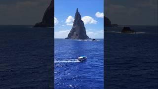 Ball’s Pyramid ️ the tallest sea stack in the world rising 1,852 feet above the Tasman sea 