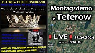 Montagsdemo in Teterow -#230924 - #beobachterlive