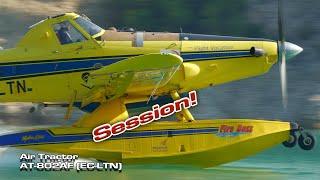 Air Tractor AT 802AF (EC-LTN) A55 Forest Fire Session!