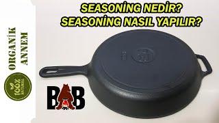 DÖKÜMCÜBABA KAPLAMASIZ DEMİR DÖKÜM TAVAMIZA SEASONİNG İŞLEMİ UYGULUYORUZ / Seasoning Nasıl Yapılır?