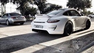 EVS Motors Prior Design VIP Modular Porsche 911 997.2 Carrera Custom Exhaust Burnout