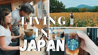 a week in my life *living in Japan* MUSICAL ROAD, POTTERY CLASS, JAPANESE LESSONS, SUNFLOWER FIELDS