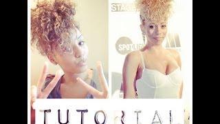 Love & Hip Hop's Kaylin Garcia Curly Pineapple Updo | UKCurlyGirl