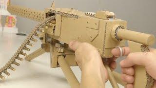 How to Make Cardboard M1919 Machine Gun That Shoots