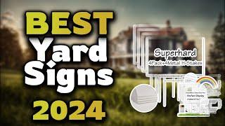 Top Best Yard Signs in 2024 & Buying Guide - Must Watch Before Buying!