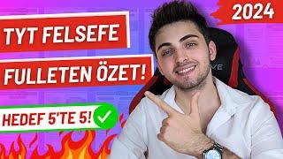 TYT FELSEFE KAVRAMLARLA SON TEKRAR! | Bunları Bilmeden Sınava Girme! | #yks #tyt