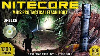 Nitecore MH12 Pro, UHi LED 3300 lm 505 m & Comparison with Olight Warrior 3S, Fenix TK16 V2