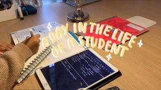 A day in the life of a student || Study vlog || 7 HR 0 MIN || Korean planner || Digital iPad notes