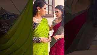 pandavarillam serial actress aarthi subash madhumitha recent reels suntv tamil serial actress video