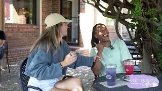 Midfielders in a car getting coffee with Emma Sears