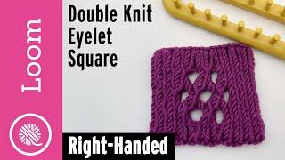 Double Knit Eyelet Square | LOOM ALONG