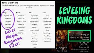 Gems of War Tiny Tutorial: Leveling Kingdoms (and Which to do First)