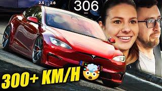 INSANE SPEED! Modified Tesla Model S Plaid Track Pack! // Nürburgring