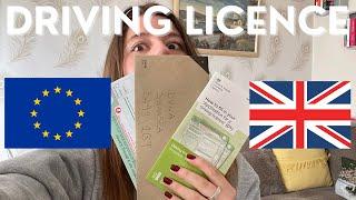 How to exchange an EU driving licence for a UK driving licence in 2024