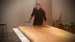 Sanding surface from epoxy fill