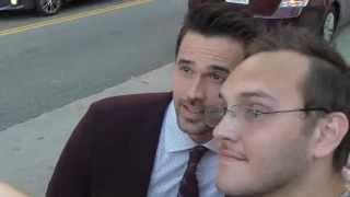 Brett Dalton greets fans at the American Ultra Premiere at Ace Hotel in Los Angeles