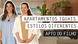 Dois apartamentos, uma planta e estilos diferentes - PARTE 1