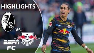 Leipzig survives late attacking barrage to earn draw vs. Freiburg | Bundesliga Highlights | ESPN FC