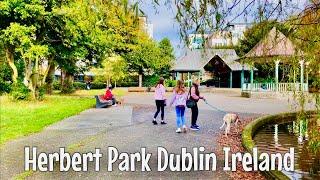 Dublin Ireland 4k Autumn walk 2024| Herbert Park Dublin City walking tour