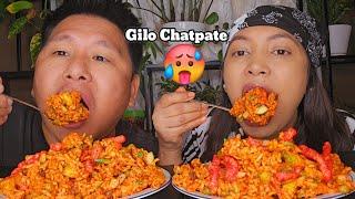 Spicy Gilo Chatpate /Homemade Chatpate Mukbang/Mutton Curry With Dallekhursani/Jenna Shrestha.