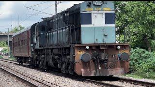 Shortest Trains Single WDM-3D 14154 - IRFCA Locomotive with RDSO Coaches | Indian Railways