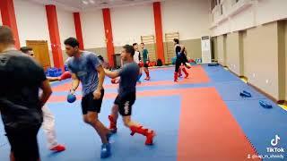 المصنف رقم واحد و بطل العالم يوسف عماد تدريب لمهارة ( الكزامي تسوكي ) #karate #karatedo