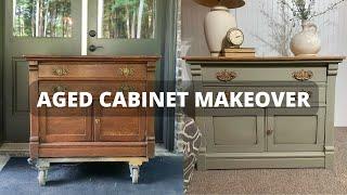 Aged Cabinet Makeover 