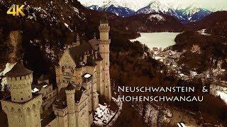 Schloss Neuschwanstein und Hohenschwangau - Die Königsschlösser - The Royal Castles at frozen Alpsee