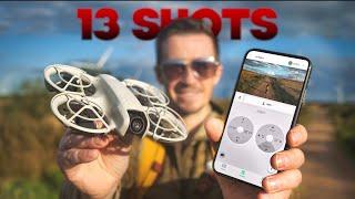 DJI NEO // UNLOCK PRO LEVEL WITH THESE 13 EPIC SHOTS (no controller required!)