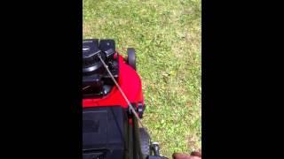 Champion lawnmower demonstration video.