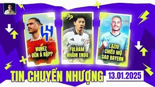 TIN CHUYỂN NHƯỢNG 13/1: NUNEZ ĐẾN Ả RẬP?, FULHAM NHẮM ENDO, LAZIO CHIÊU MỘ SAO BAYERN