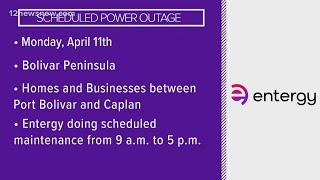 Planned outage in Bolivar Peninsula scheduled for Monday from 9 a.m. - 5 p.m.