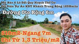 bán đất xã khánh trung khánh vĩnh, đối diện dự án khu đô thị khánh trung rộng 125 hecta