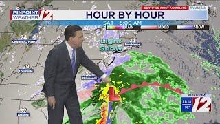 WPRI 12 Weather Forecast 01/10/25  Light Snow Saturday, Sunny Sunday