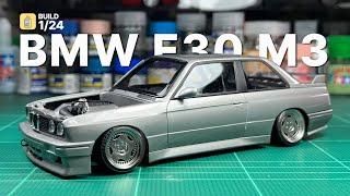 Build 1/24 BMW M3 E30 Stance - Nunu Model Kit