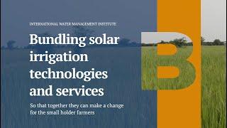 Bundling solar irrigation technologies and services | IWMI