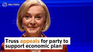 Truss appeals for party to support economic plan