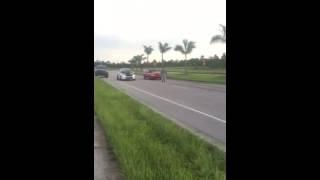 Wrx vs fox body on a 75 shot, (soft launch from the Scoob)