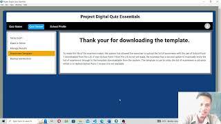 10.  Serving Examination - Project Digital Quiz Essentials