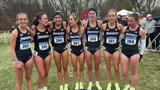 Providence's Women Emotional After 3rd Place Podium Finish At The 2024 NCAA XC Championships